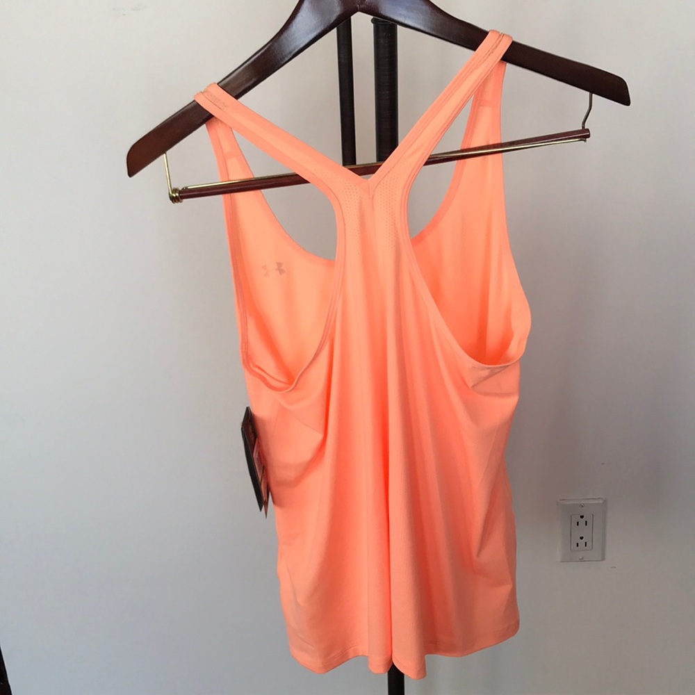 NWT Mesh RacerBack Under Armour Tank workout gym - Picture 3 of 5